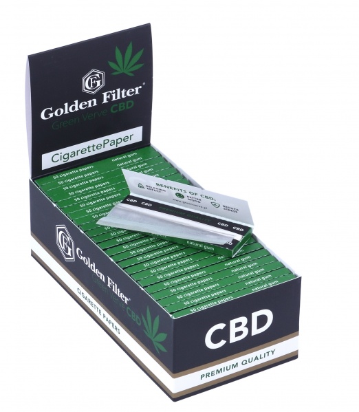Golden Filter Regular CBD Papers - 50 Per Box