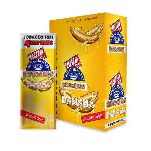 Royal Hemp Blunts 4-PACK BANANA  HEMP BLUNTS