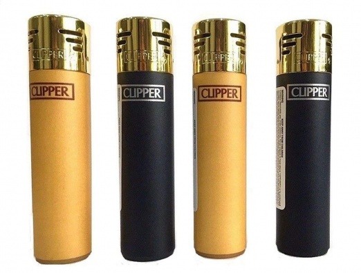 Clipper Electronic Gold Top Lighters - 40's