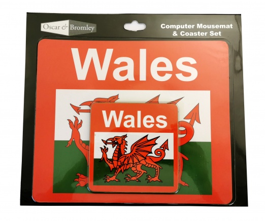 Wales Computer Mousemat & Coaster Set