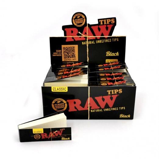 RAW BLACK Classic Standard Rolling Tips