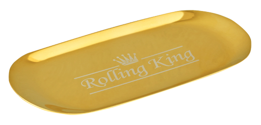 Rolling King GOLD Large Stainless Steel Rolling Tray