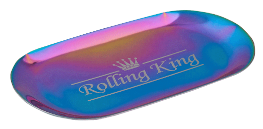 Rolling King MULTICOLOURED Small Stainless Steel Rolling Tray