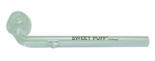 14cm Sweet Puff Glass Pipe - Twin Pack