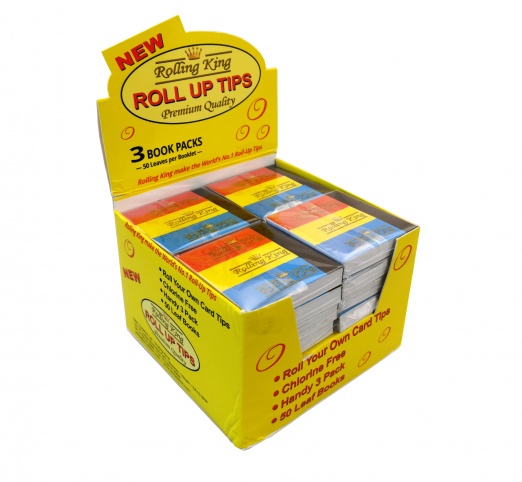 Rolling King Rolling Tips Box of 32 x 3