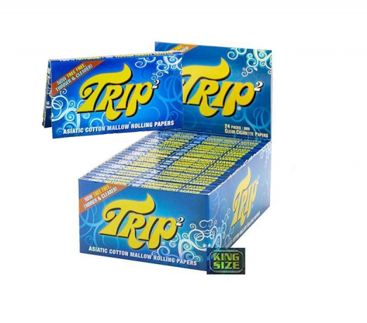 Trip 2 Clear Asiatic Cotton Mallow King Size Rolling Papers
