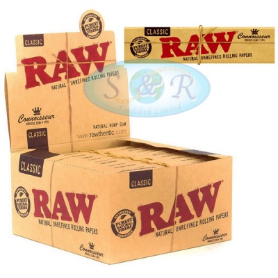 RAW Classic Connoisseur King Size Slim Rolling Papers & Tips