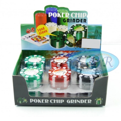 Poker Chip 3 Part 53mm Metal Grinder