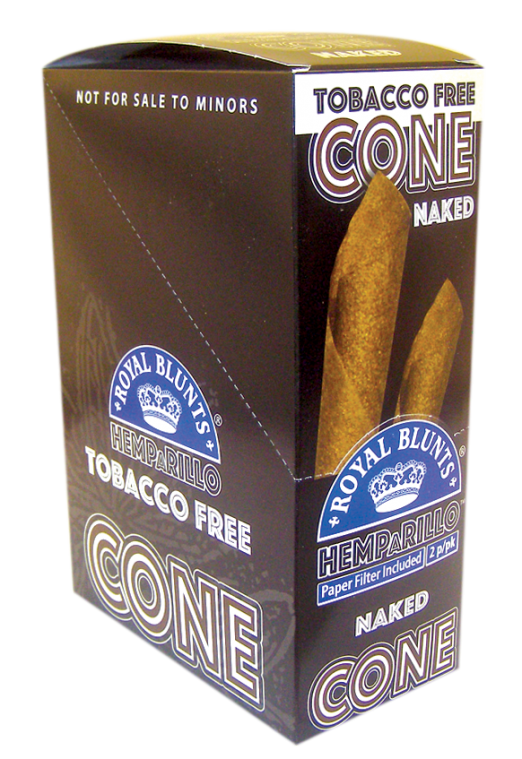 Royal Blunts Hemparillo Hemp Cones 2ct/10 Pouches (Naked)-RB