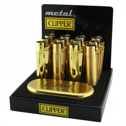Clipper Metal Lighters GOLD S&R Tradelink Ltd