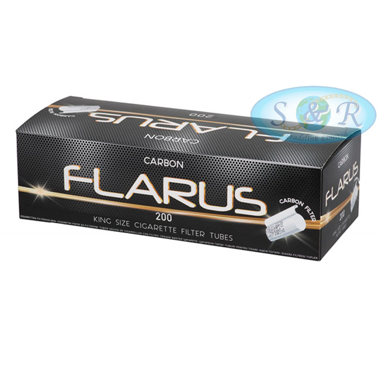 Flarus Carbon King Size Cigarette Filter Tubes S&R Tradelink Ltd