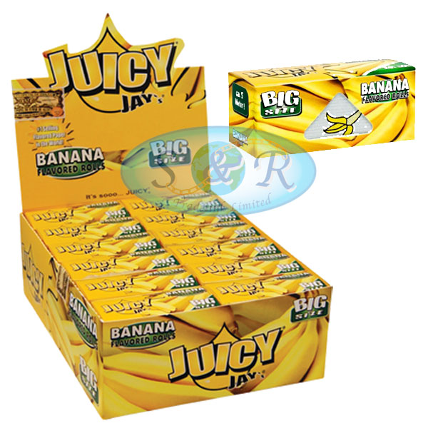 Banana Juicy Jays Big Size Rolls Rolling Papers S&R Tradelink Ltd