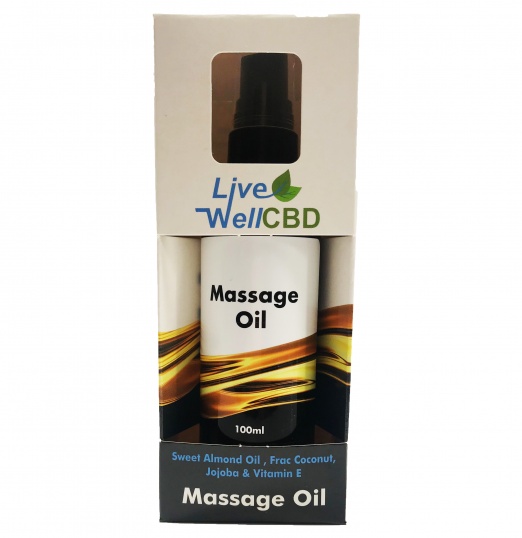 LV Well CBD Massage Oil 300mg - 100ml