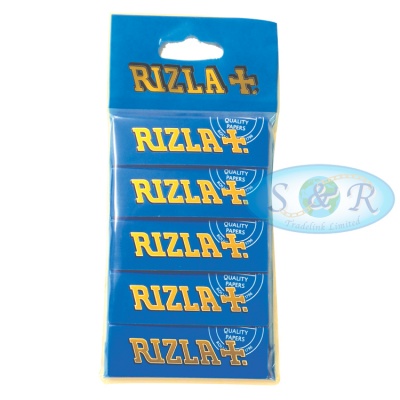 Rizla Blue Regular Rolling Papers Hanger x 5 Pack