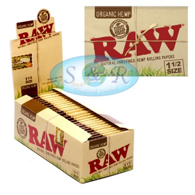 RAW Organic Hemp 1½ Size Rolling Papers