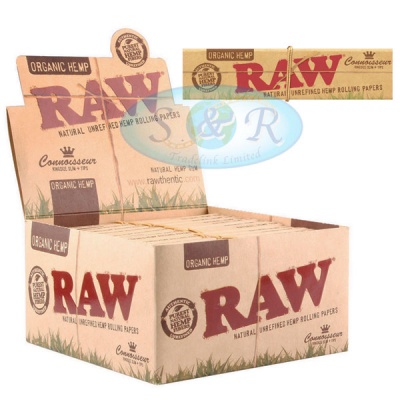 RAW Organic Connoisseur King Size Slim Rolling Papers & Tips