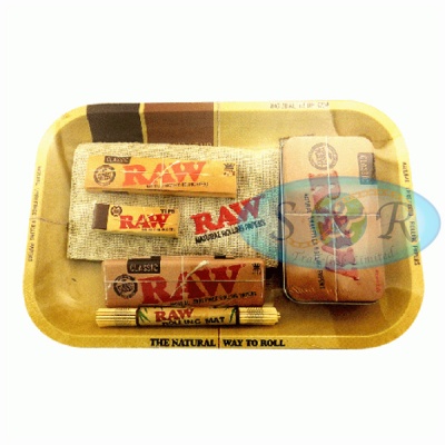 RAW Small Metal Rolling Tray Set 2