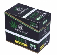 Golden Filter CBD Slim Filter Tips - Kush - 20 x 100 Tips Per Box