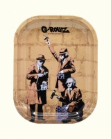 Banksy 'Spy' Small Metal Rolling Tray - 14cm x 18cm