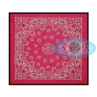 Burgundy Paisley Design Bandanas