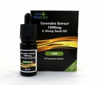 LV Well CBD RAW Cannabis Extract Oil Drops/Spray - 10ml