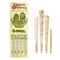 G-ROLLZ CHEECH & CHONG ORG HEMP EXTRA THIN 20 PCS  K/S CONES