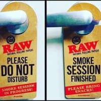 Raw Do Not Disturb Door Sign