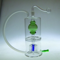 18cm Flexible Hose Mouthpiece Boxed Glass Waterpipe
