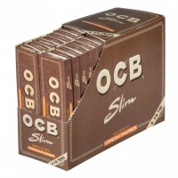 OCB Virgin Unbleached King Size Slim Rolling Papers + Filter Tips