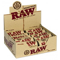 RAW HEMP WICK 20ft /6m (20 rolls)