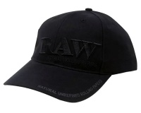RAW CAP BLK WITH BLK LOGO