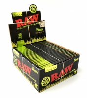 RAW Black Organic Hemp King Size Slim Rolling Papers