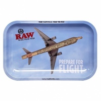 RAW Prepare For Flight Small Metal Rolling Tray
