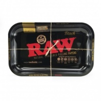 RAW BLACK Small Metal Rolling Tray