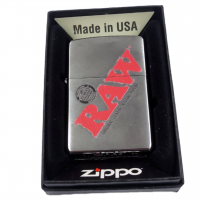 RAW ZIPPO SILVER WITH LOGO