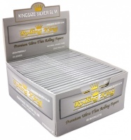 Rolling King Premium SILVER Kingsize Slim Rolling Papers