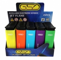 GSD SOFT TOUCH Windproof Jet Flame Refillable Electronic Lighters
