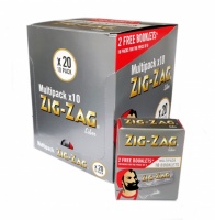 Zig-Zag Silver Regular Multipack Rolling Papers - 20 x 10 pack
