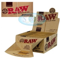 RAW Classic Artesano King Size Slim Rolling Papers Tips & Tray