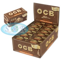 OCB Virgin Unbleached Slim Rolls Rolling Papers