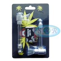 2 Pack Glass Pipes with Screens Included