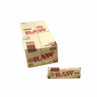 RAW Organic Single Wide Cut Corners Rolling Papers