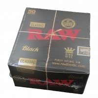 RAW BLACK K/S (NON) SLIM   50'S