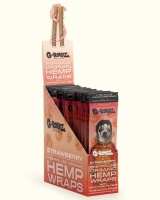 G-ROLLZ 2-Pack Pre-rolled Hemp Wraps - STRAWBERRY - 15 Per Box