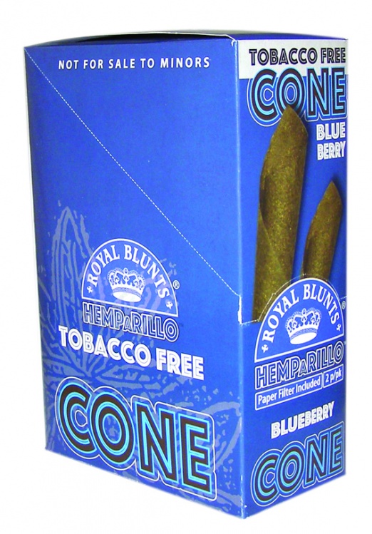 Royal Blunts Hemp Cones Blueberry - 2 Cones per Pack