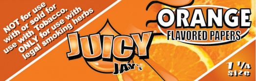 Juicy Jays Orange 1 1/4 Size Flavoured Rolling Papers