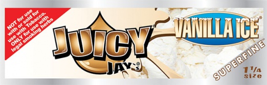 Juicy Jays SUPERFINE Vanilla Ice 1 1/4 Size Flavoured Rolling Papers