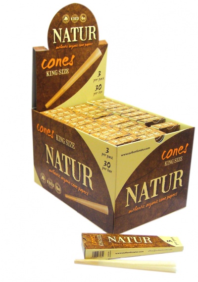 Natur Organic King Size 3 Pack Cones
