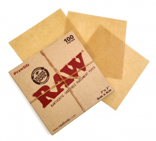 RAW Parchment Paper Squares - 100 Per Box - 8cm x 8cm