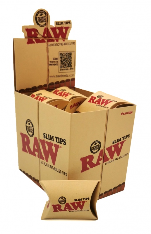 RAW Pre-Rolled Slim Tips